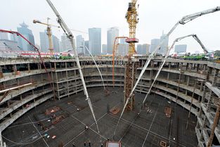 上海建工圓滿完成上海國際金融中心大底板砼澆搗，標志核心工程施工進入新階段